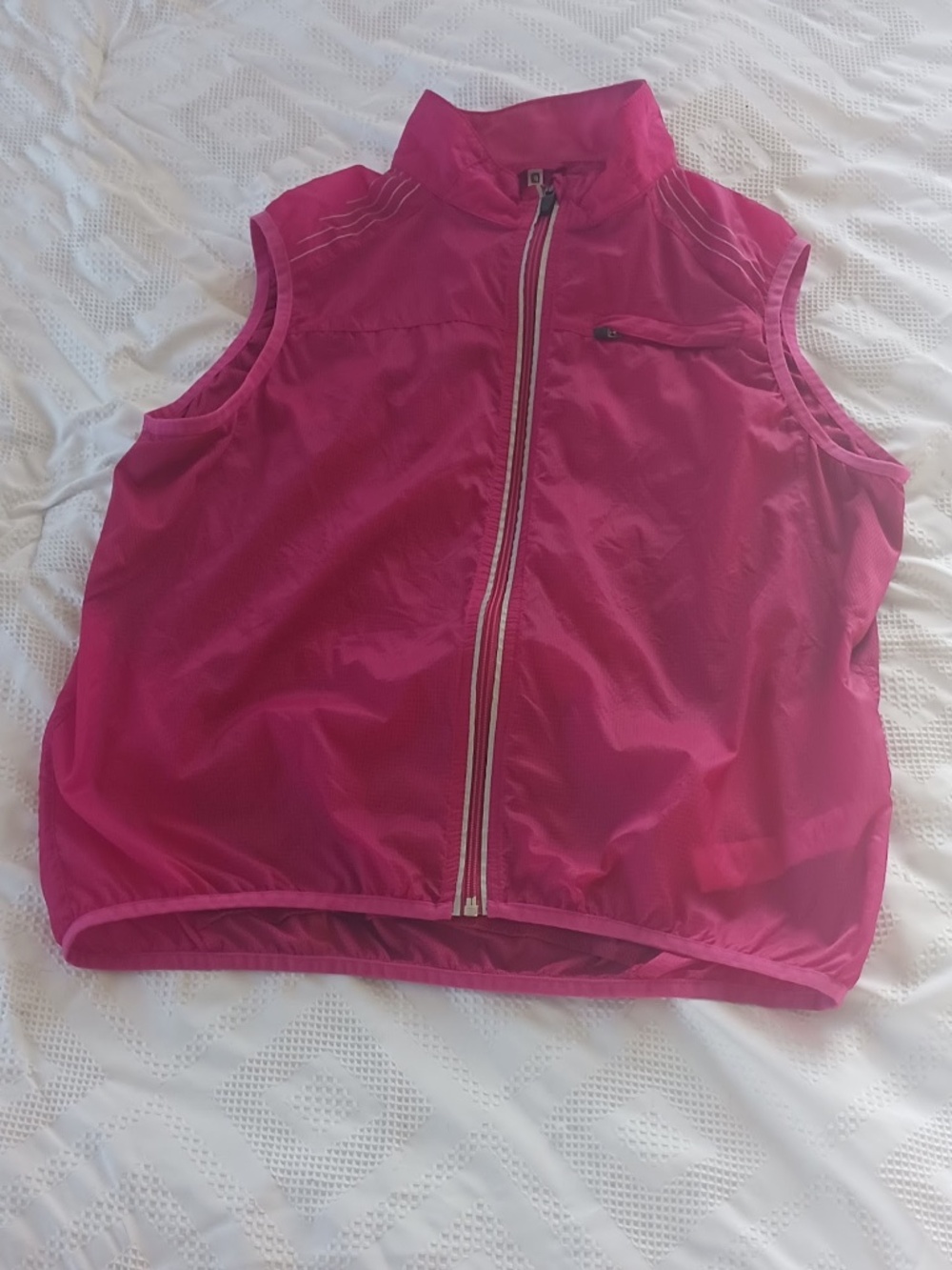 FABLETICS Ramla Pink Zip Yoga or Cycling Fitness Vest Women's Large
